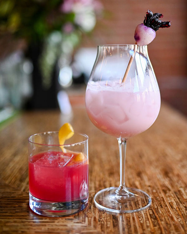 First Sip pink cocktails